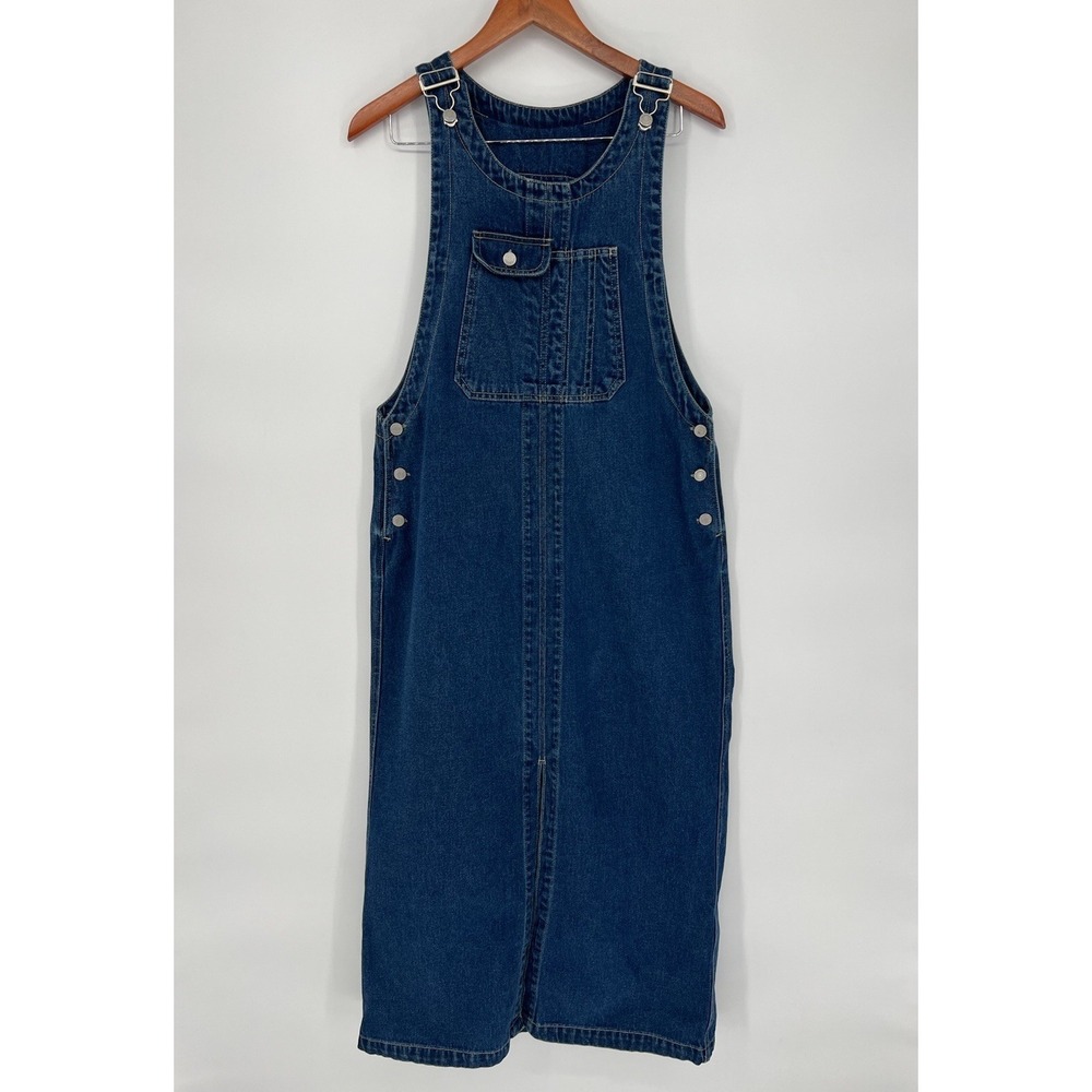 Adriana Sport Vintage Denim Maxi Dress Cotton Size Mβ